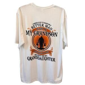 NEW Men's Printed Back Short Sleeve Pullover T-Shirt Size XL